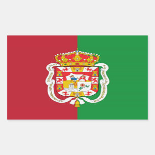 Sticker Rectangulaire Drapeau urbain de Grenade (Espagne)