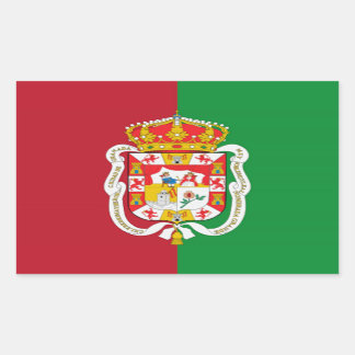 Sticker Rectangulaire Drapeau urbain de Grenade (Espagne)