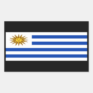 Sticker Rectangulaire Drapeau uruguayen, Drapeau uruguayen