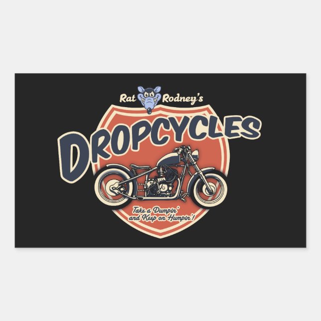 Sticker Rectangulaire Dropcycles (Devant)