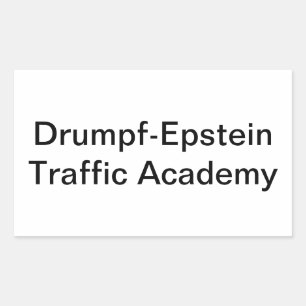 Sticker Rectangulaire Drumpf-Epstein Traite Hankamer Artjunkhaus
