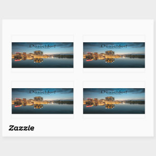 Sticker Rectangulaire Dusseldorf Allemagne