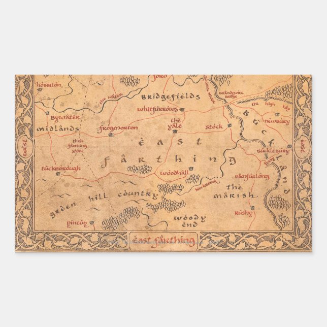 Sticker Rectangulaire East Farthing (Devant)