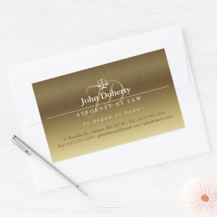 Sticker Rectangulaire Échelles de justice Avocat