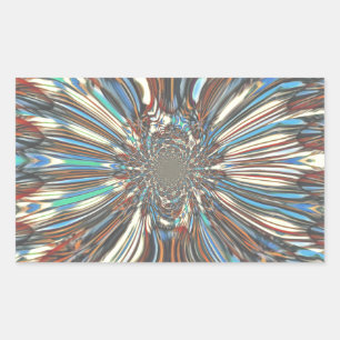 Sticker Rectangulaire Edgy African Urban Pop Art Conception optique Abst