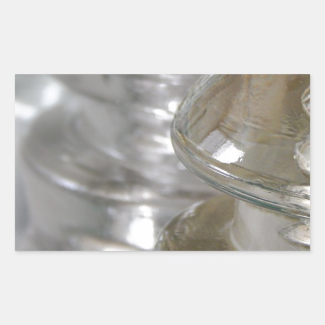 Sticker Rectangulaire Effacer les isolateurs en verre (Devant)