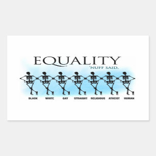 Sticker Rectangulaire Égalité
