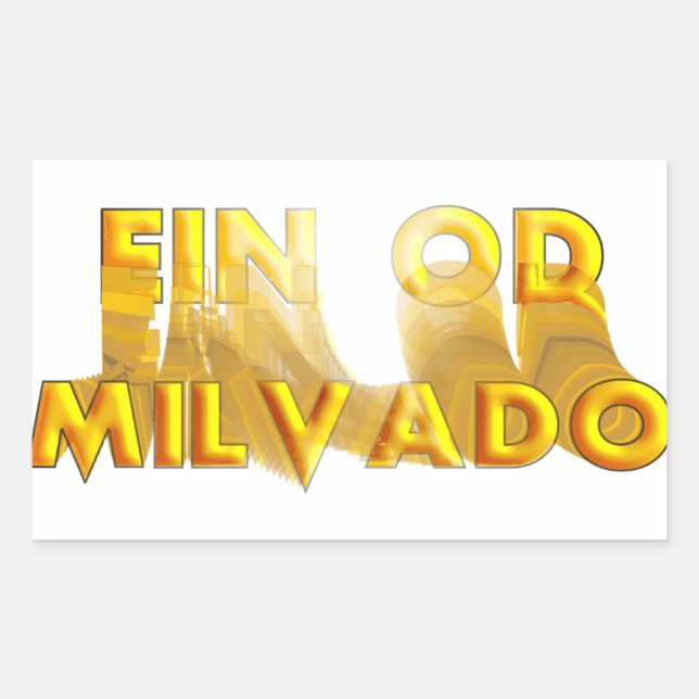 Sticker Rectangulaire Ein Od Milvado (Devant)