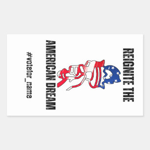 Sticker Rectangulaire Élection présidentielle américaine 2024