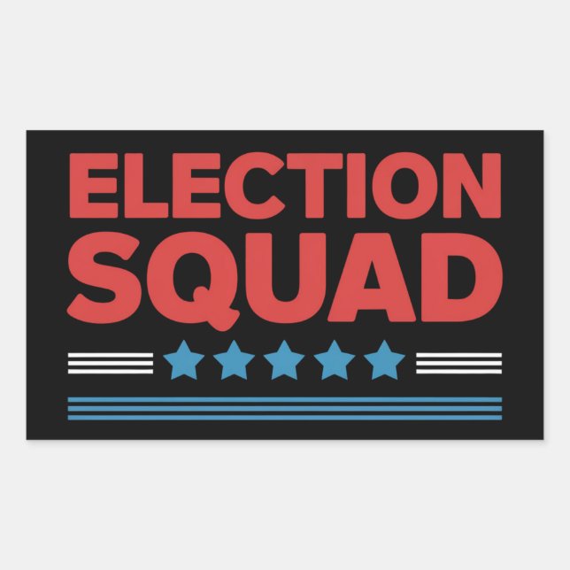 Sticker Rectangulaire Élections 2024 Démocrate Républicain (Devant)