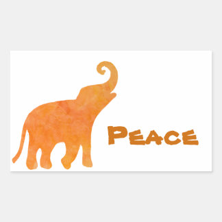 Sticker Rectangulaire Eléphant Divin