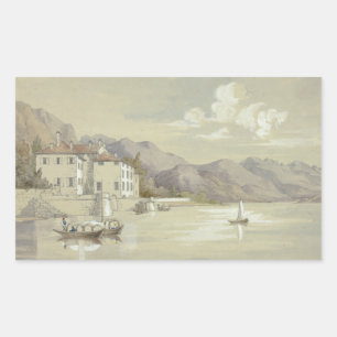 Sticker Rectangulaire Elizabeth Murray - Majolica, Lac de Côme