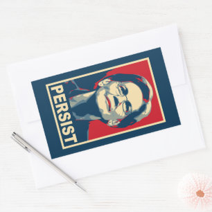 Sticker Rectangulaire elizabeth warren persiste
