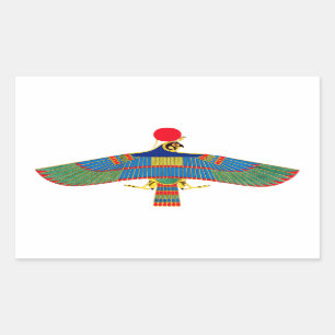 Sticker Rectangulaire emblème de Hawk Ra egypt ancienne pyramide pharaon
