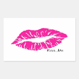 Sticker Rectangulaire Embrassez-moi