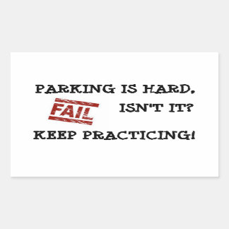 Sticker Rectangulaire Encouragement au stationnement