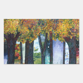 Sticker Rectangulaire Endroits intermédiaires II