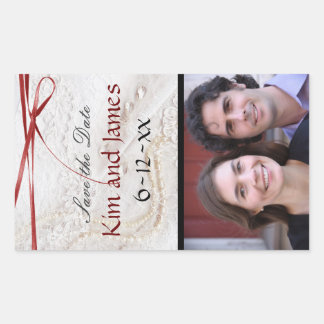 Sticker Rectangulaire Enregistrer les bouteilles de vin Date