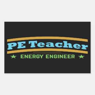 Sticker Rectangulaire ENSEIGNANT PE - Ingénieur en énergie
