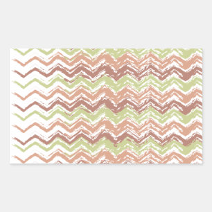 Sticker Rectangulaire Épice de scribble Chevron ZigZag