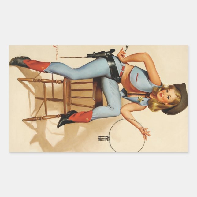 Sticker Rectangulaire Épouse-fille fille fille (Devant)