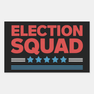 Sticker Rectangulaire Équipe électorale 2024 Élection Démocrate Républic