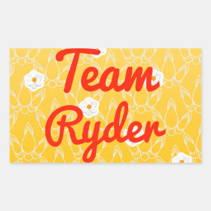 Sticker Rectangulaire Équipe Ryder