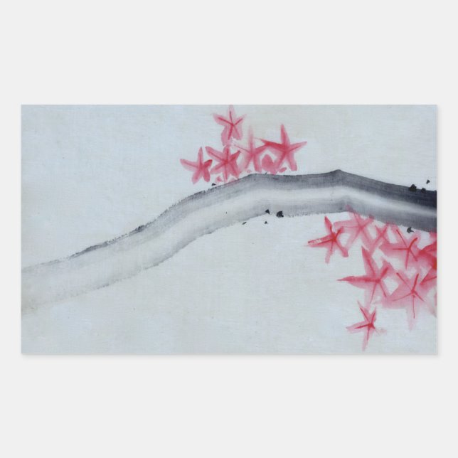 Sticker Rectangulaire érable japonais (Devant)