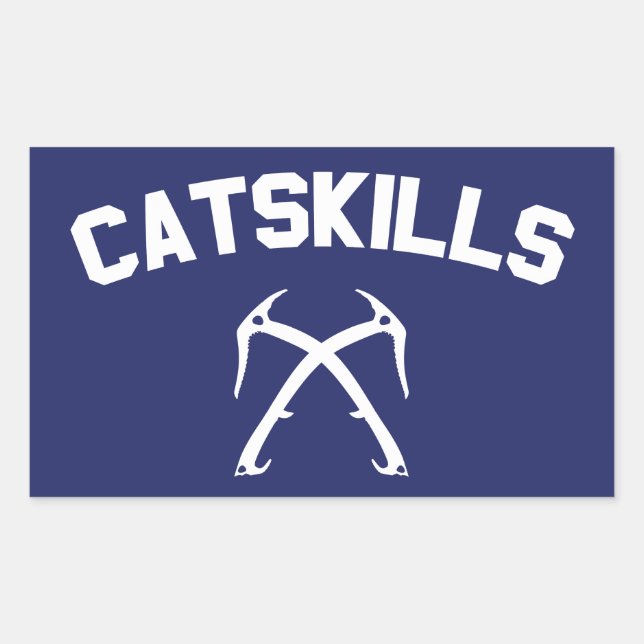 Sticker Rectangulaire Escalade de glace CatSkills (Devant)
