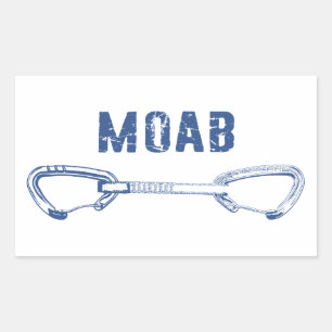 Sticker Rectangulaire Escalade de Moab Utah