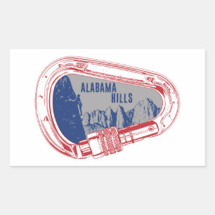 Sticker Rectangulaire Escalade des collines de l'Alabama