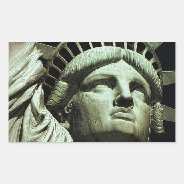Sticker Rectangulaire État de la liberté (Devant)