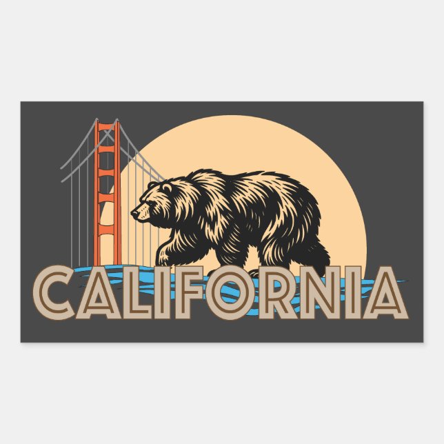 Sticker Rectangulaire États-Unis d'Amérique (Devant)