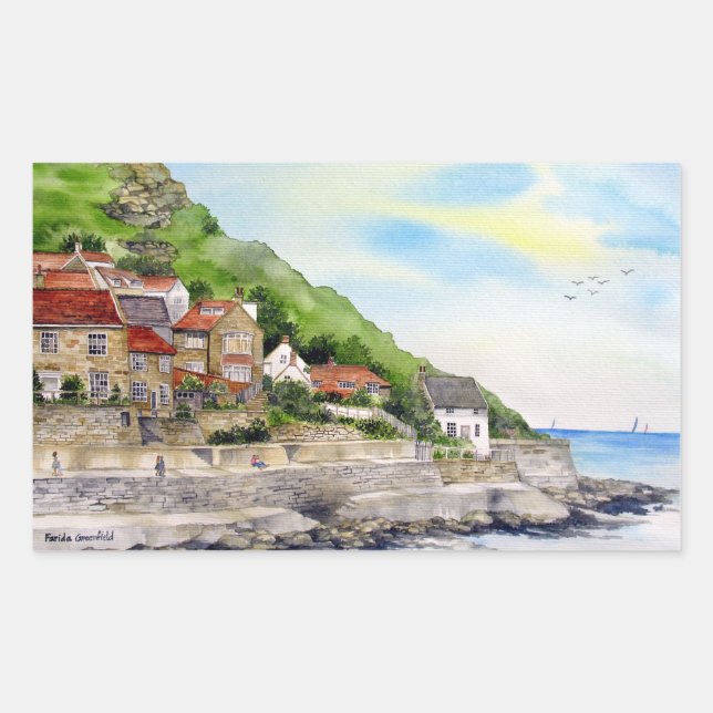 Sticker Rectangulaire Été dans la baie de RunBrunswick Angleterre Farida (Devant)
