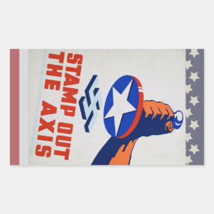 Sticker Rectangulaire Éteins L'Axe !