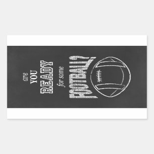 Sticker Rectangulaire êtes-vous prêts pour un certain football ?
