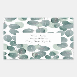 Sticker Rectangulaire Eucalyptus Moderne 2