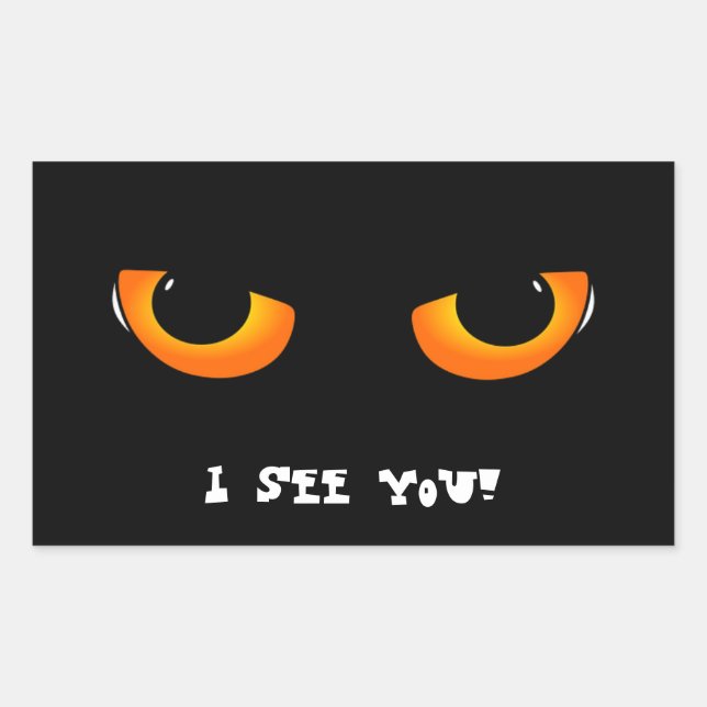 Sticker Rectangulaire Evil eyes (Devant)