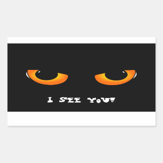 Sticker Rectangulaire Evil eyes