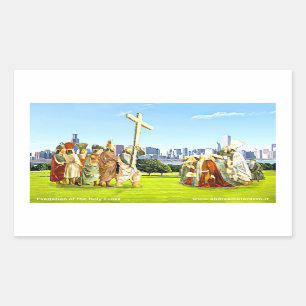 Sticker Rectangulaire Exaltation de la Sainte Croix