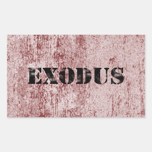 Sticker Rectangulaire Exode 6 (Devant)