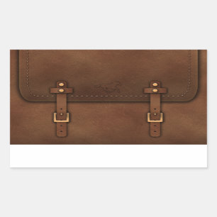 Sticker Rectangulaire express satchel Pony cuir