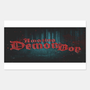Sticker Rectangulaire Extraordinaire Demon Boy