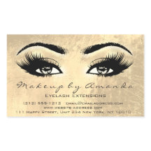 Eyelash Extension maquillage Beauté Browns Gold Gl