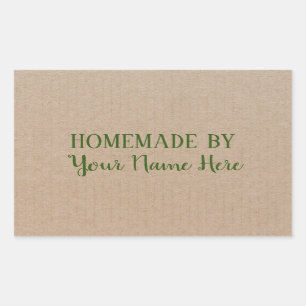 Sticker Rectangulaire Fabriqué Maison Par Coca-Cie Cake Vintage