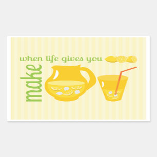 Sticker Rectangulaire Faire de la citronnelle