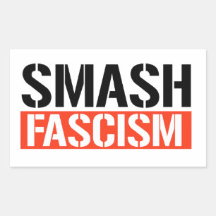 Sticker Rectangulaire Fascisme pur