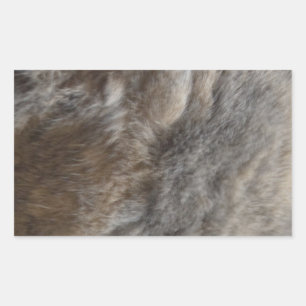Sticker Rectangulaire Faux Chat Fur look