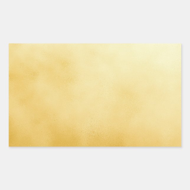 Sticker Rectangulaire Faux Or Feuille D'Or (Devant)