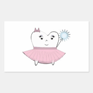Sticker Rectangulaire Fée de dents